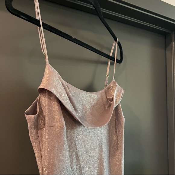 Delfi Collectice Jacqueline Metallic Ruffle Dress Size Large NEW! With tags! - Picture 4 of 8